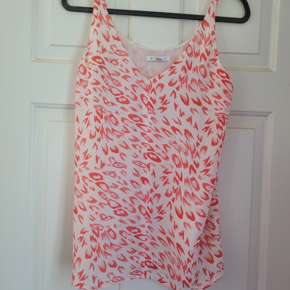 Cabi Flirty Animal Print Cami